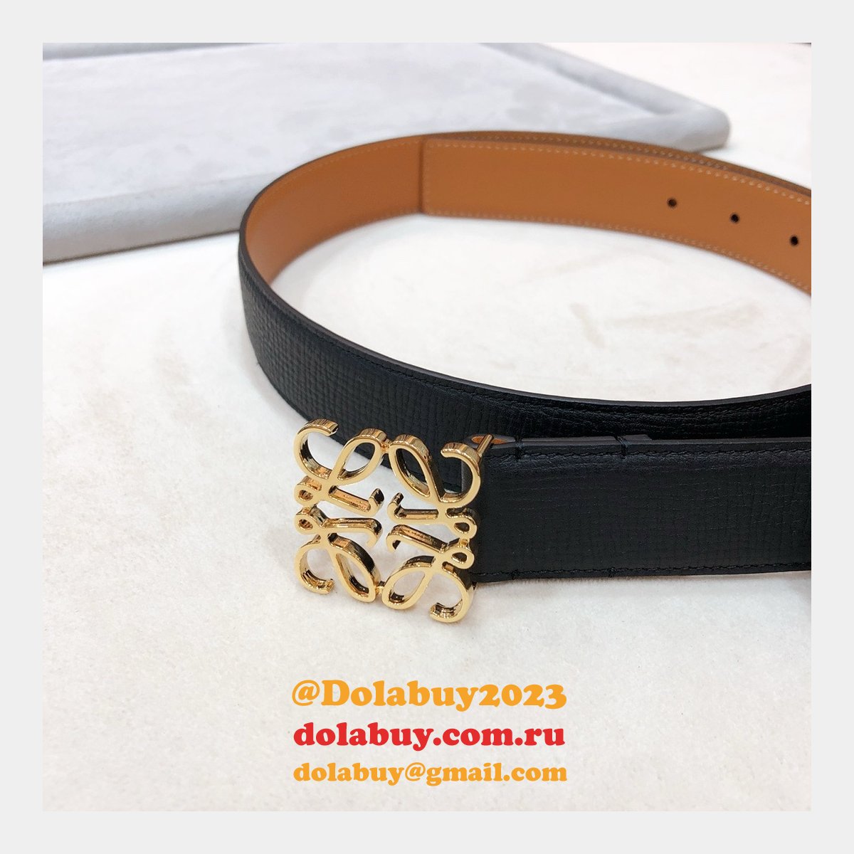 Designer Loewe Regular Knockoff 3.2CM Width Fashion Belts