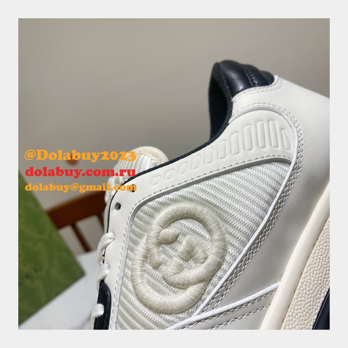 G*u*i replica inspired mac80 leather low-top sneakers 1:1 mirror shoes