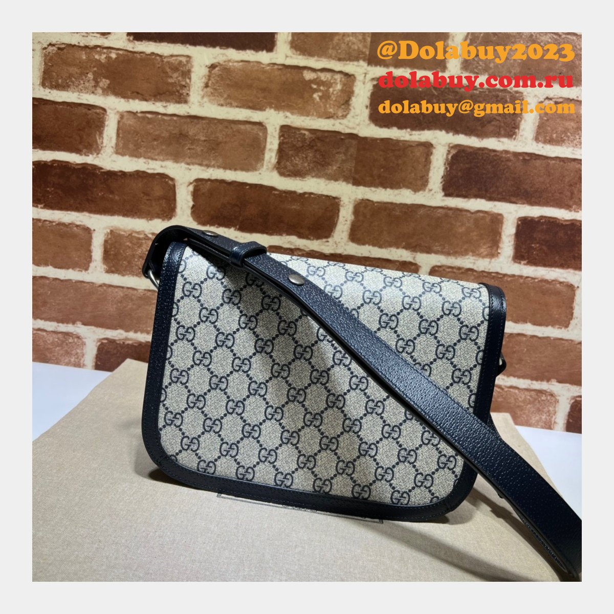 G*u*i copy 1955 horsebit gg supreme shoulder 602204 bag