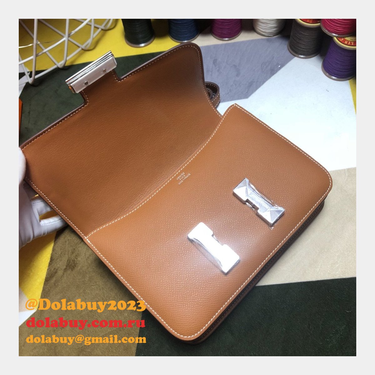 Hermes Constance Bag 23cm Epsom Leather Camel