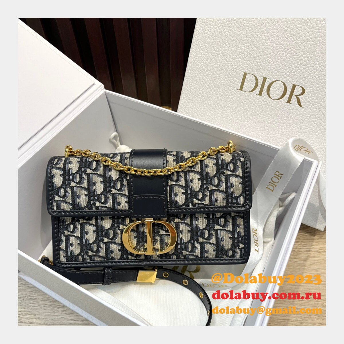 Luxury Christian Dior AAA+ Replica Montaigne 21CM Box Bag