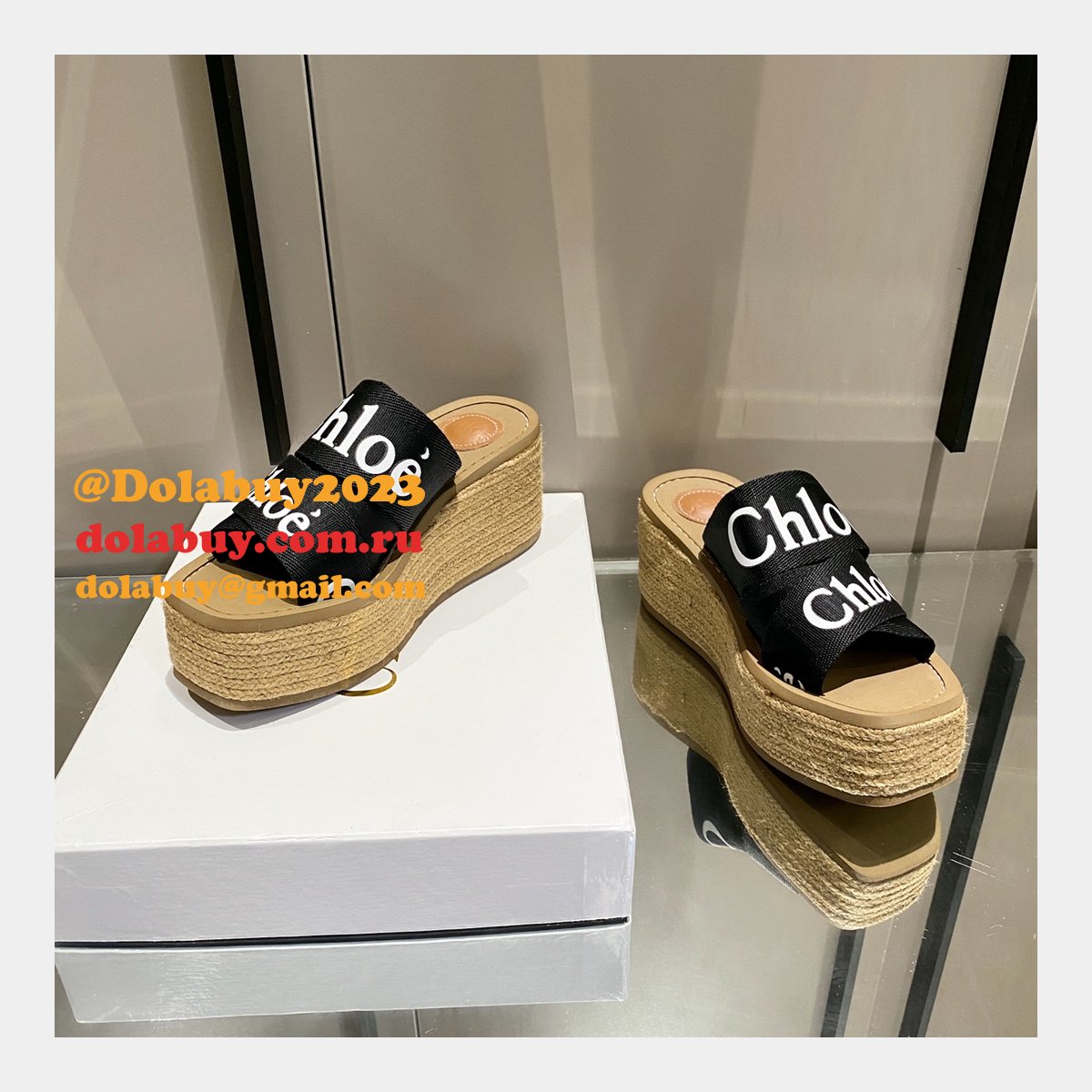 Chloé Replica Shoes Roman Slippers Designer Footwear