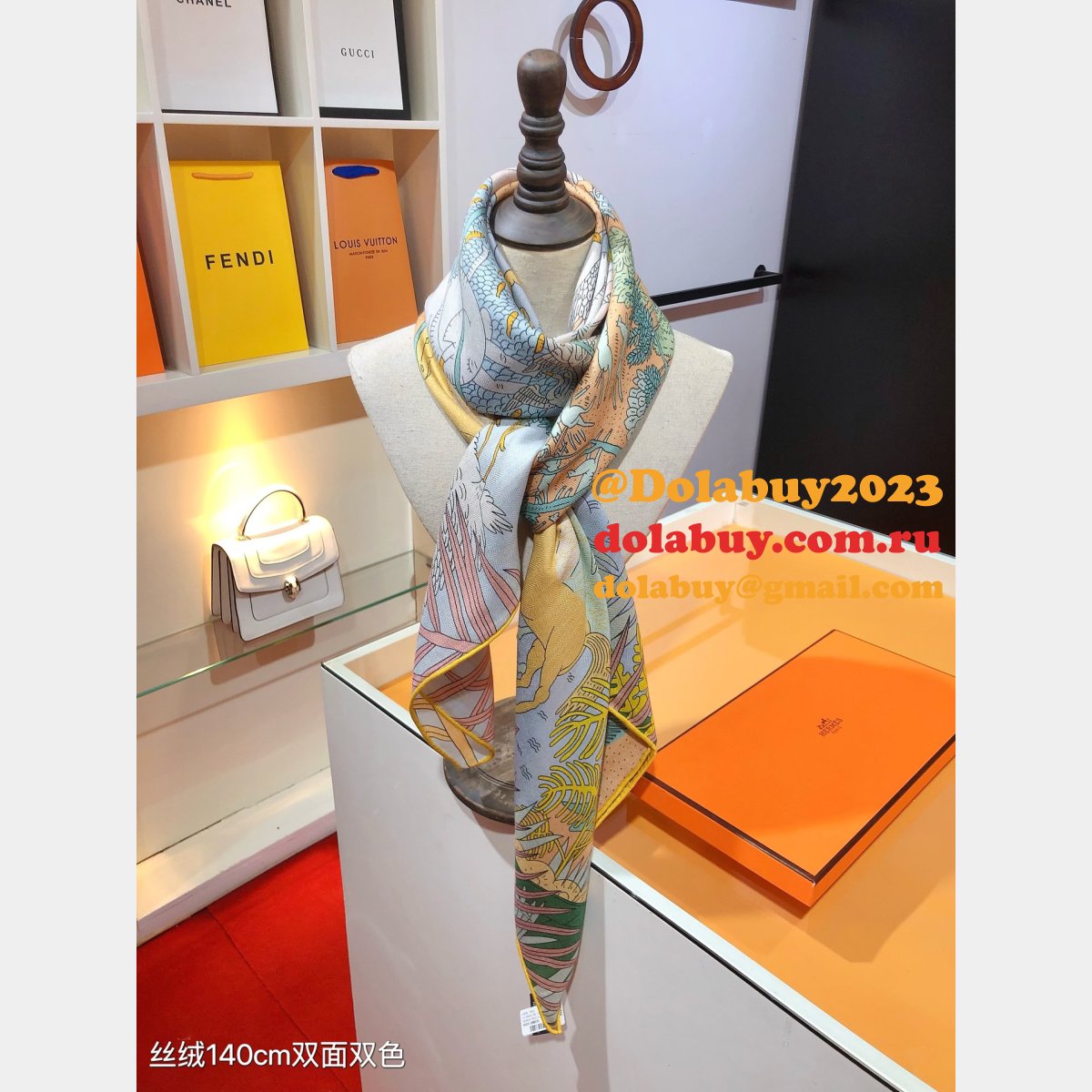 Best Hermes 140cm Velvet Square Scarf