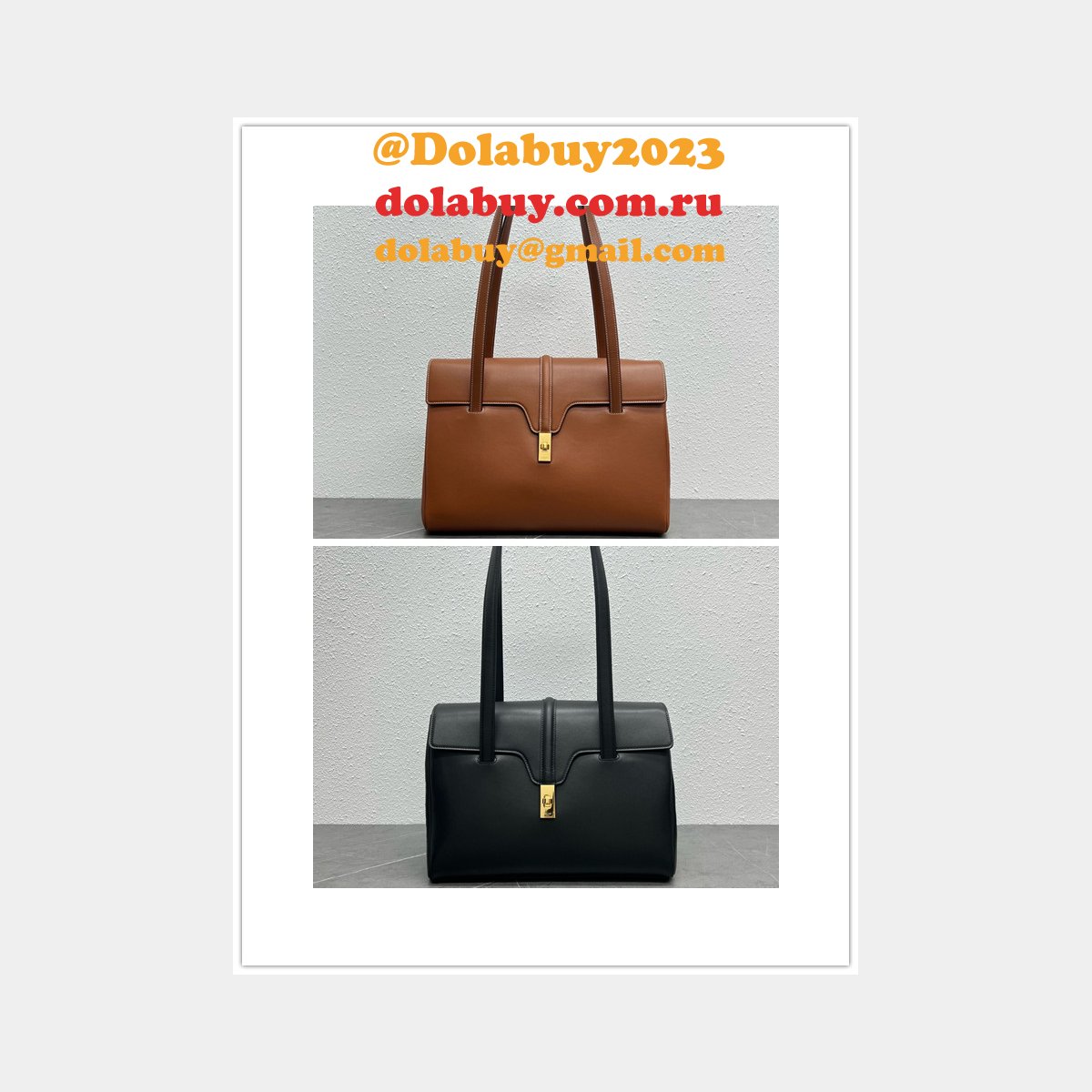 High Quality CELINE SOFT 16 Office patent leather Medium