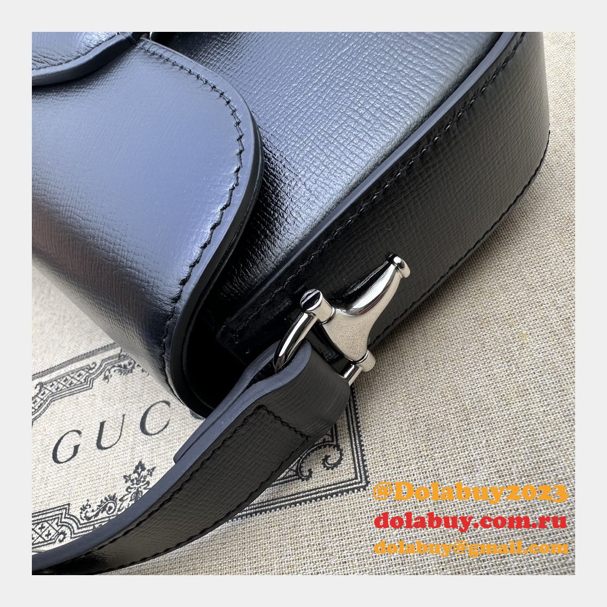 G*u*i copy horsebit 1955 764155 shoulder 1:1 mirror bag