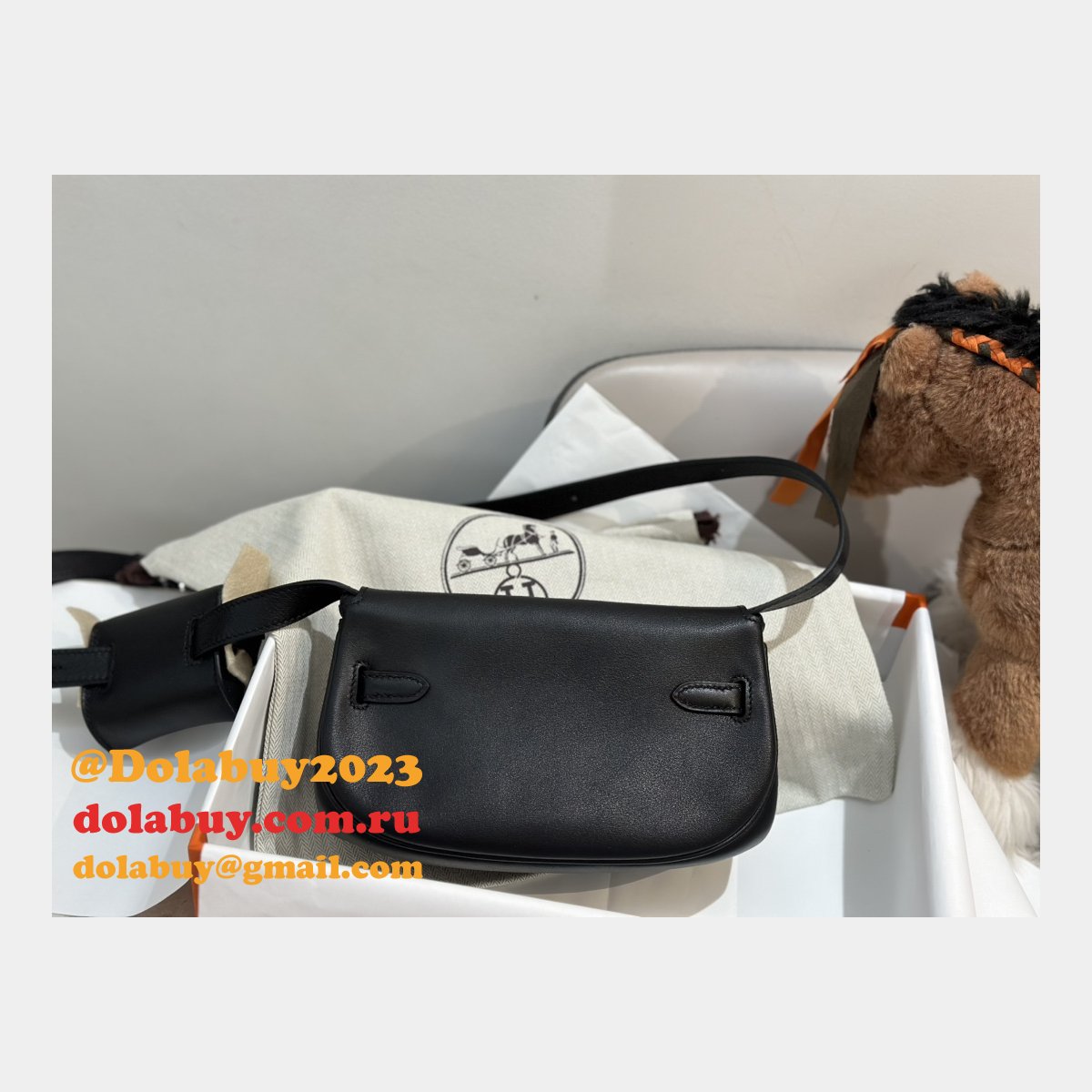 Designer hermes kelly moove 17cm swift leather Luxury bag