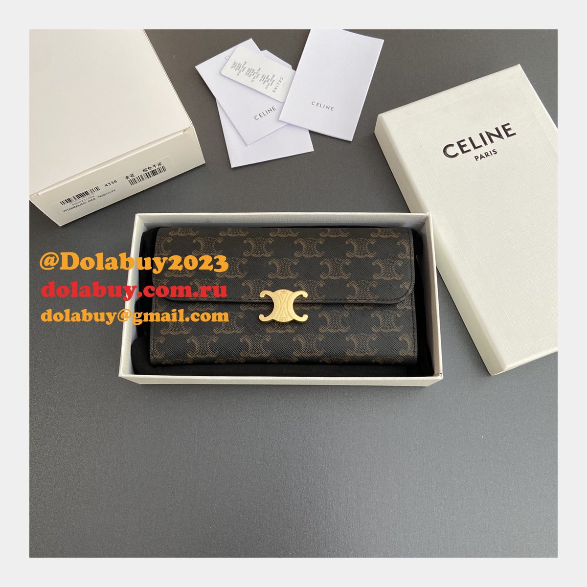 7 Star celine TRIOMPHE 1:1 Mirror wallet