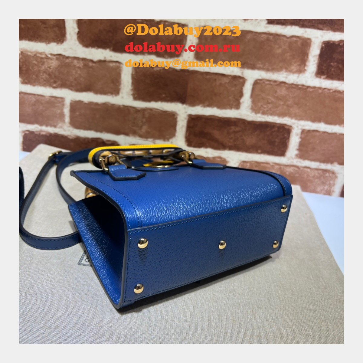 G*u*i designer replica 702732 diana mini tote bag leather