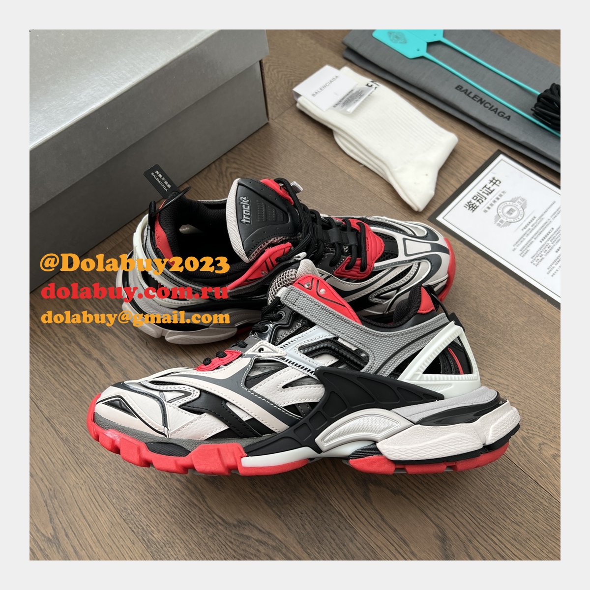 Replica Buy Balenciaga Track Trainer 4.0 Sneakers 1:1 Mirror Shoes