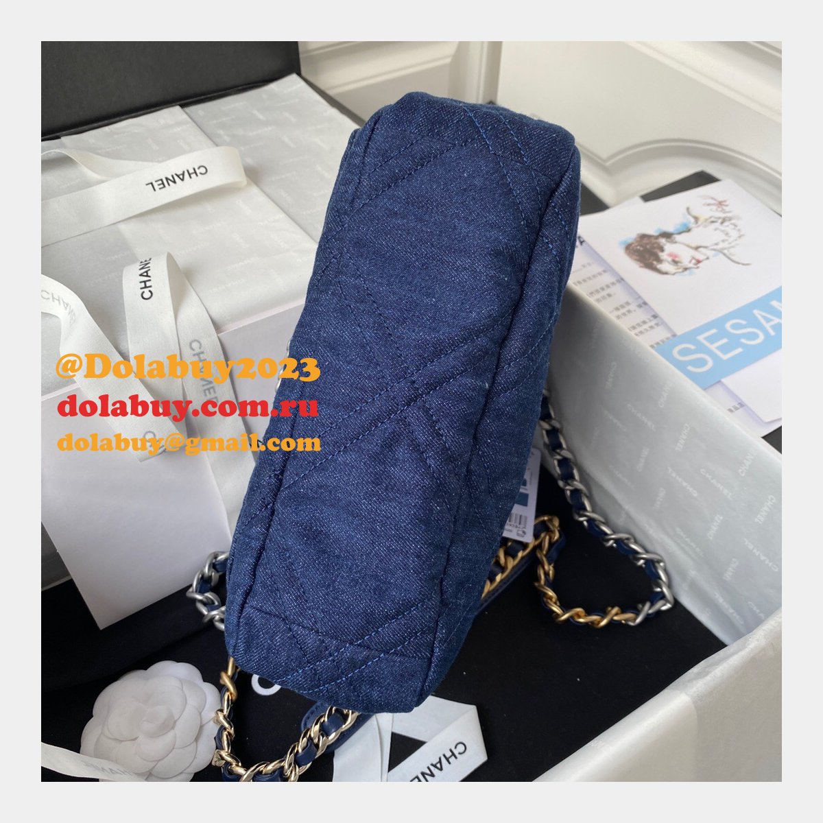 Wholesale Flap Best Replica 19 Flap AS1160 Bag Discount Cheap Online 26CM