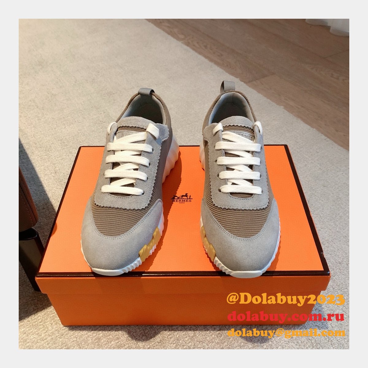 Wholesale HERMES MEN BOUNCING SNEAKER