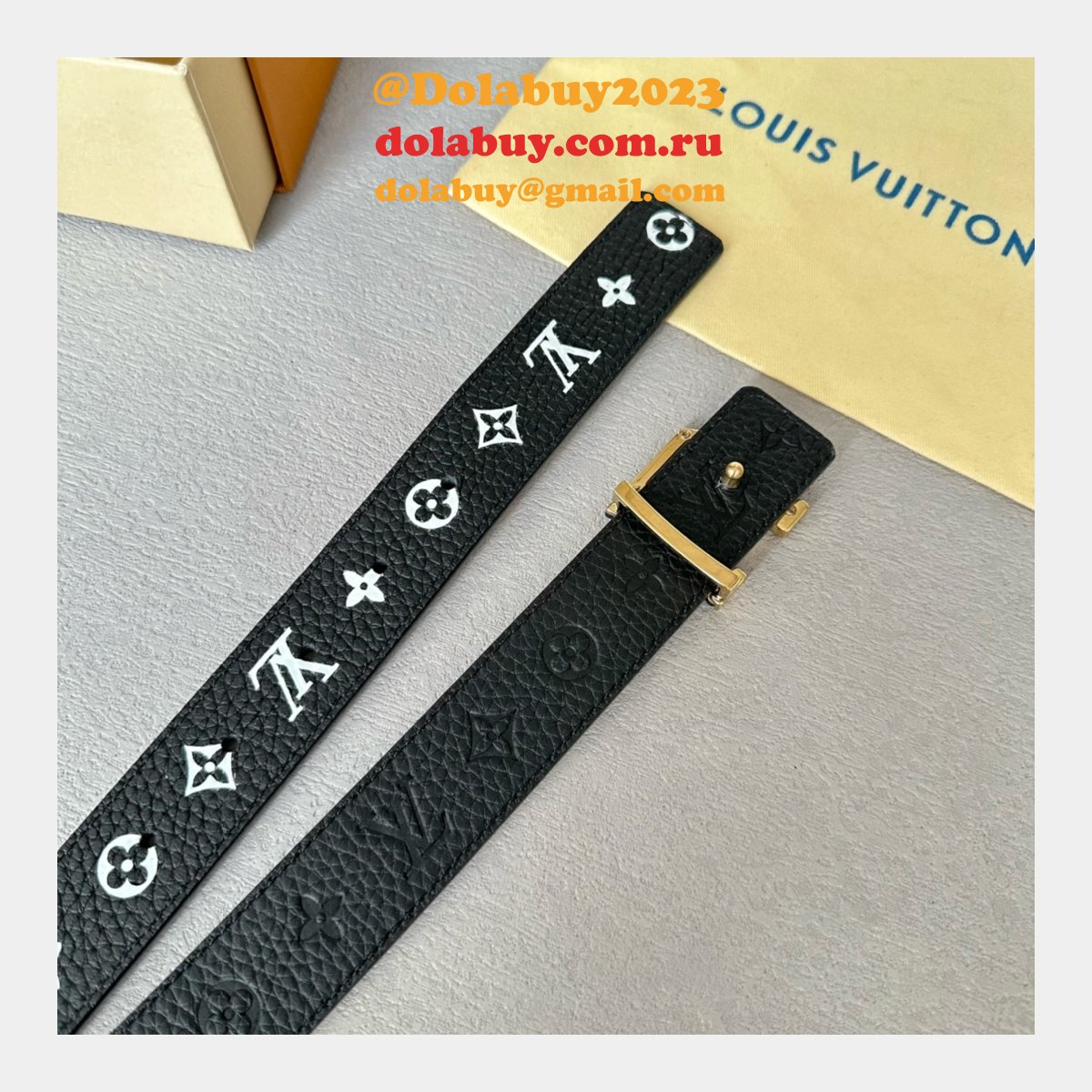 Duplicate LV Iconic 30mm Reversible Belt
