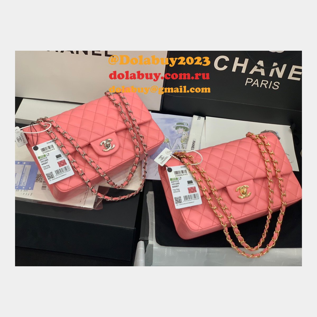 High Quality Replica Lambskin CF1112 Bags 25CM For Sale