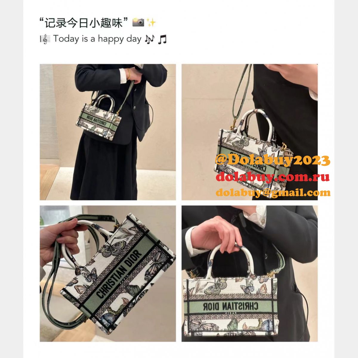 Designer Replica Dior Book Tote 1286/9024 Wholesale Paris Oblique Bag