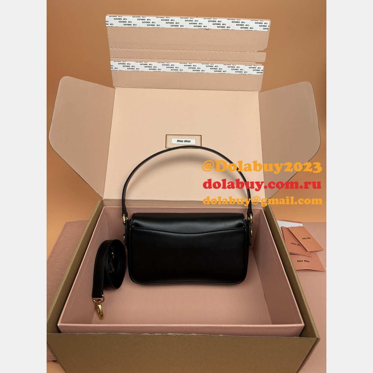 Top Quality MIU MIU 5BD270 Penny Leather Bag