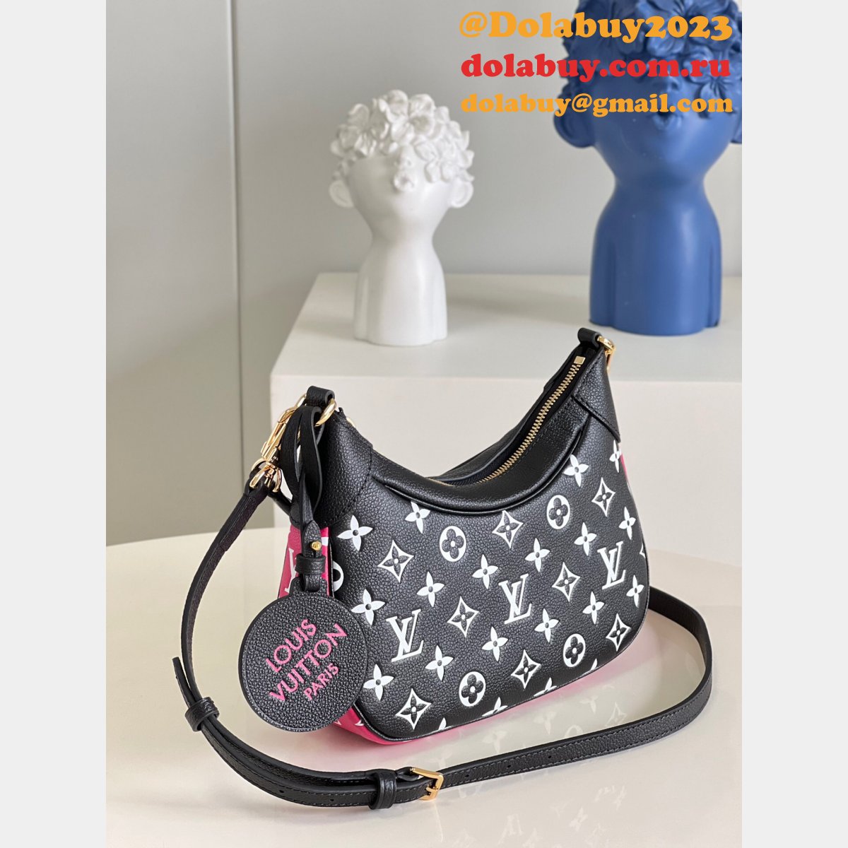 Louis Vuitton Best Quality M46113 Bagatelle Monogram Empreinte Leather Handbags