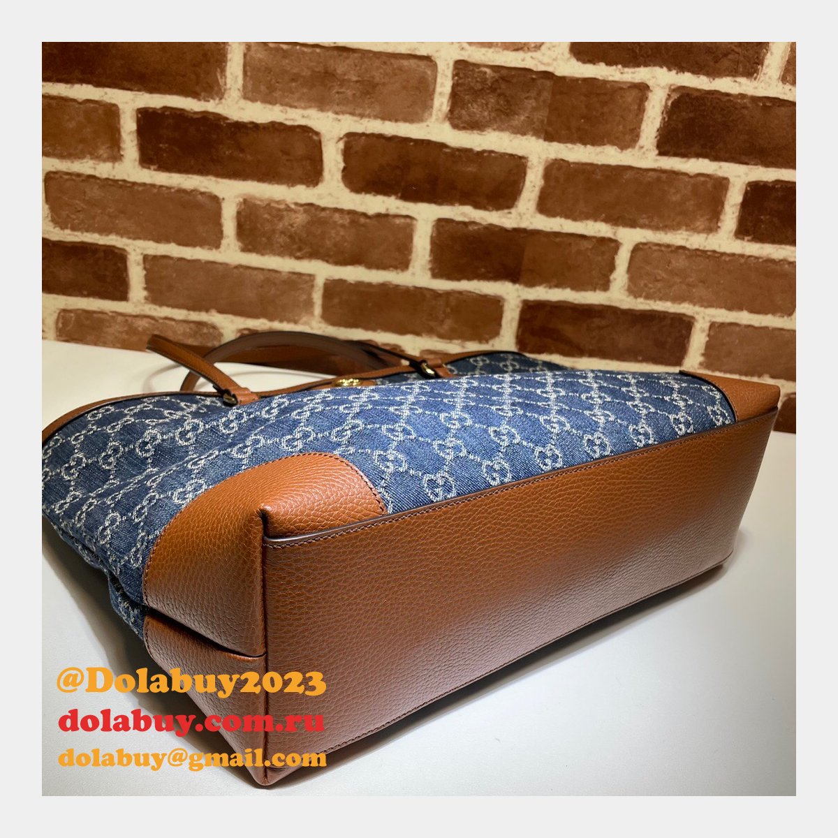 dark blue knockoff G*u*i ophidia gg medium tote 631685 bag