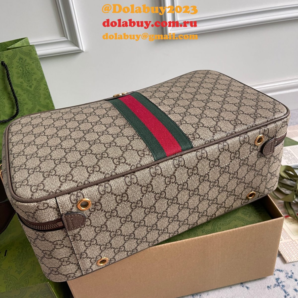 top quality G*u*i savoy shoe case supreme 752587