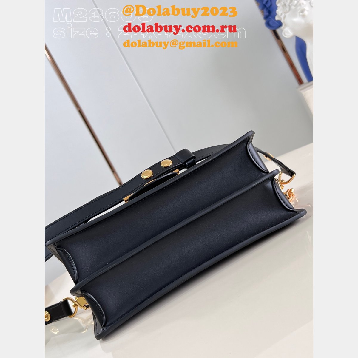 Dauphine East West Epi Shop Black M23603 Louis Vuitton Replica Handbags