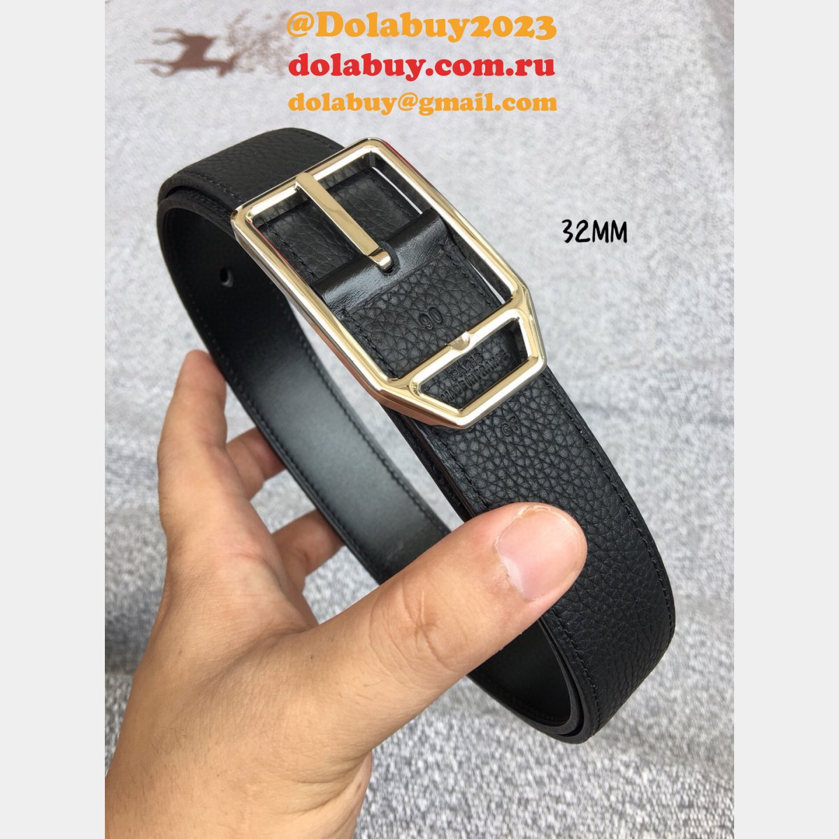 Designer Replica LHermes 32mm Belts Online Sale