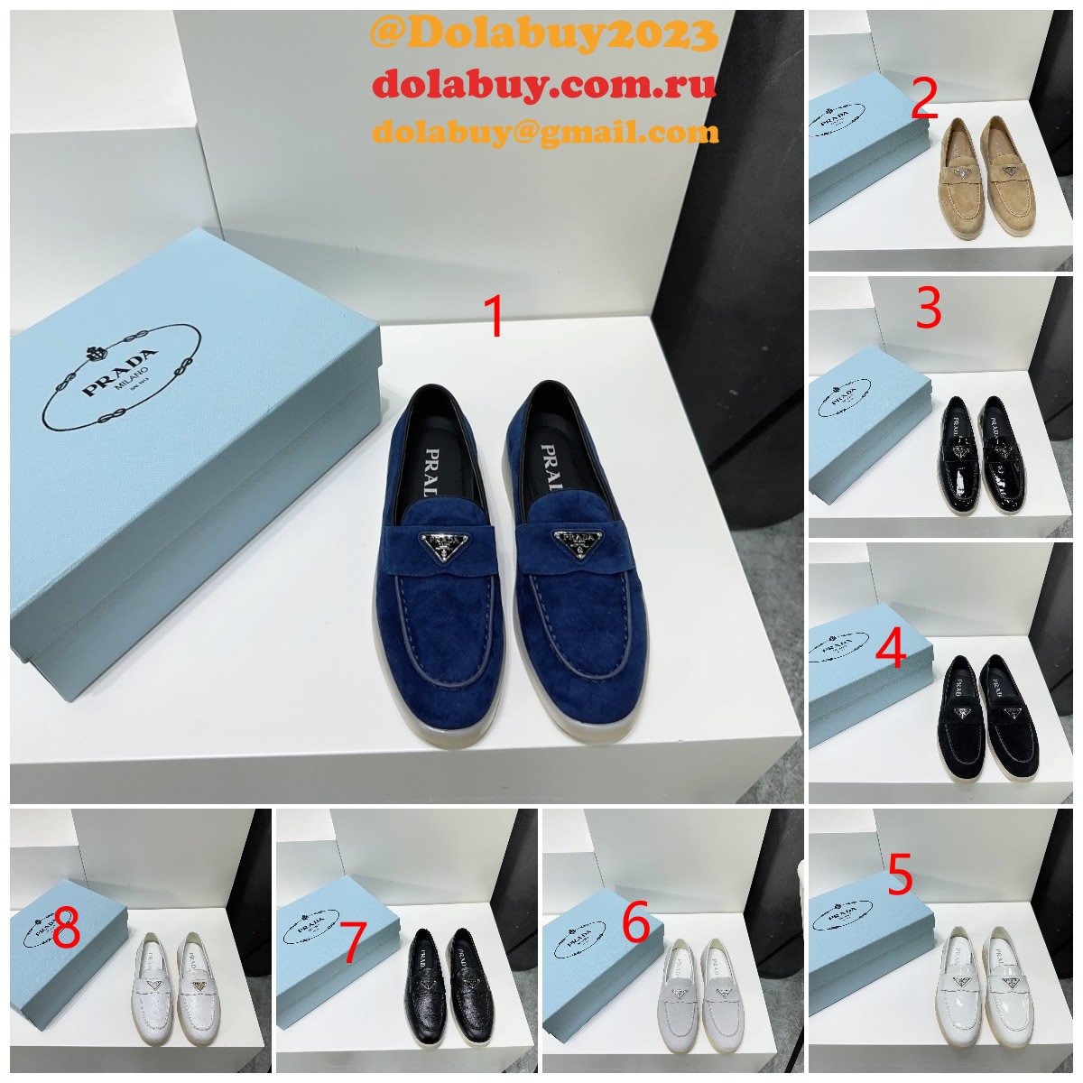 Best Quality Prada Saint-Tropez Replica Luxury Designer Shoes