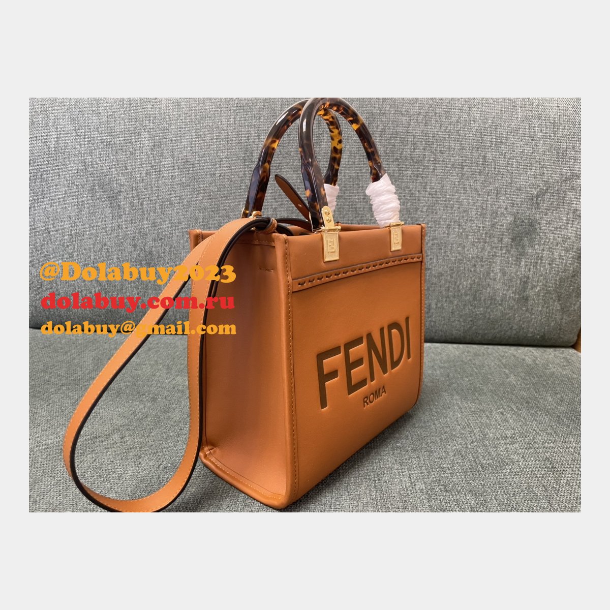 replica top quality F**di tote sunshine mini handbag