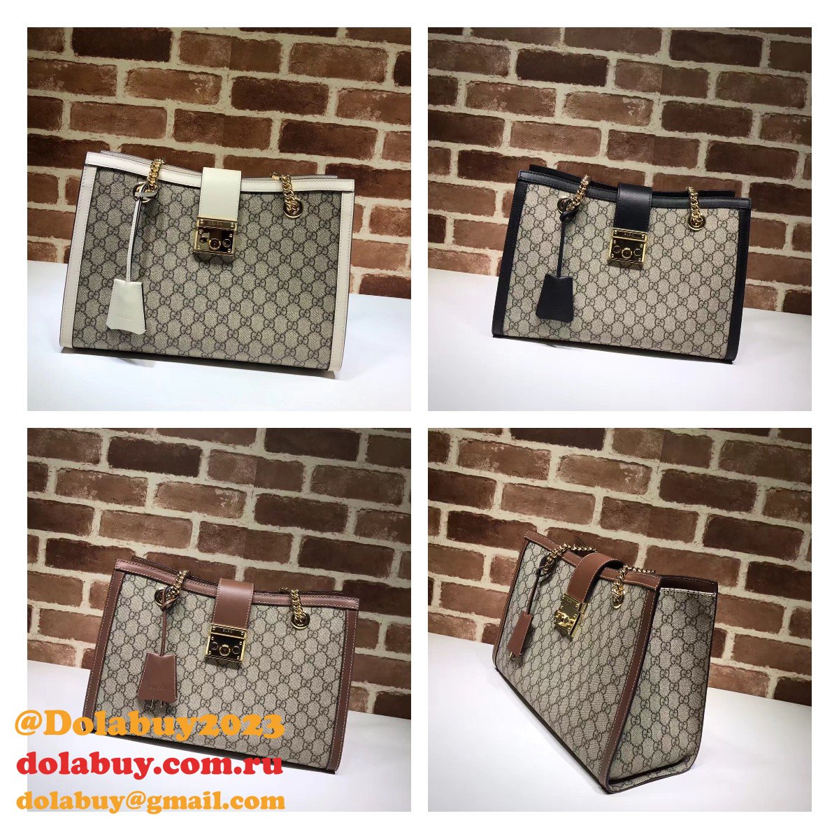 Replicas Gucci Padlock medium GG shoulder bag ‎479197
