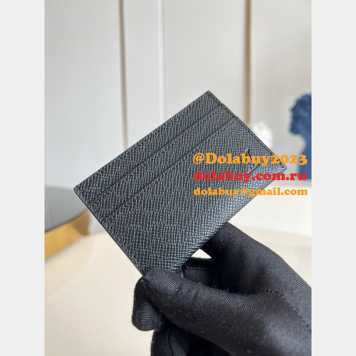 Louis Vuitton M62170 Replica Online Double Card Holder Monogram Eclipse Canvas