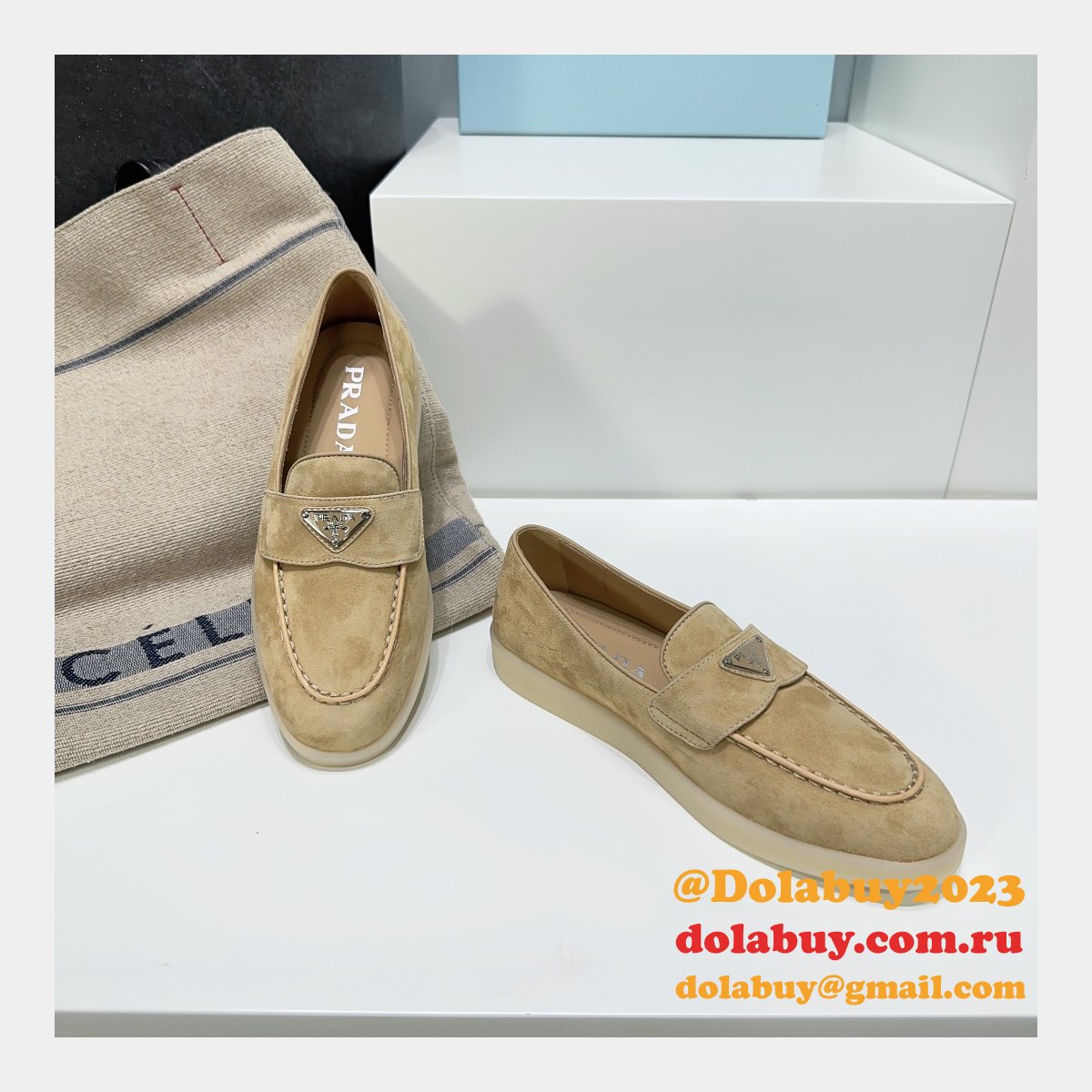 Best Quality Prada Saint-Tropez Replica Luxury Designer Shoes