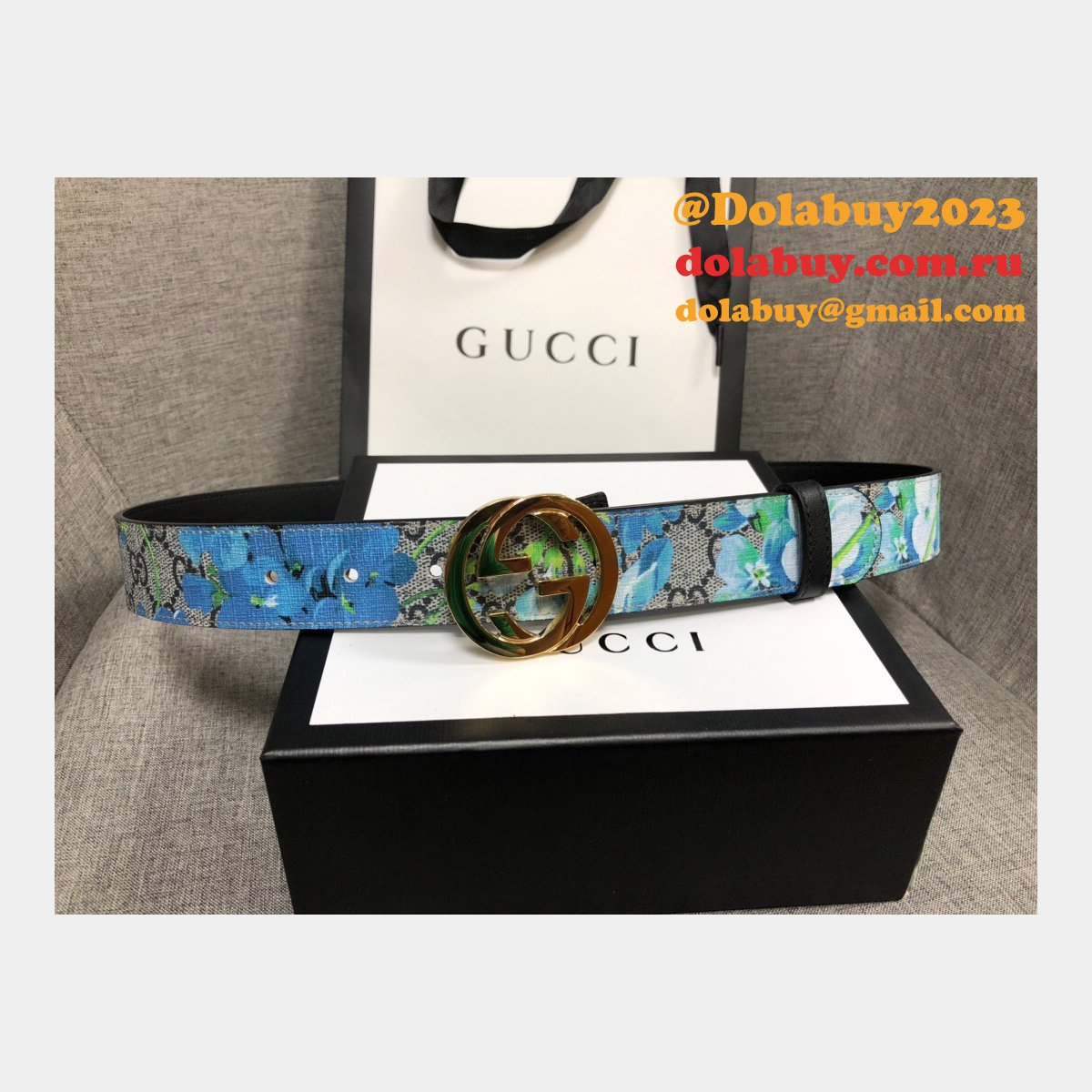 G*u*i belt with double g buckle 35mm aaa+