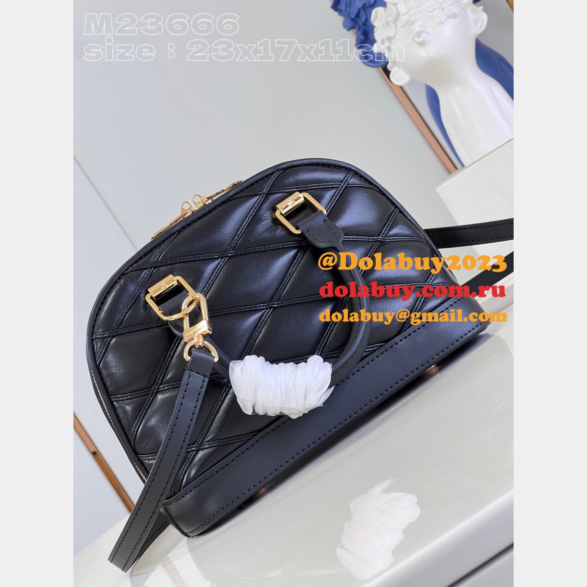 Alma Louis Vuitton Replica Bags Malletage M23666 Best