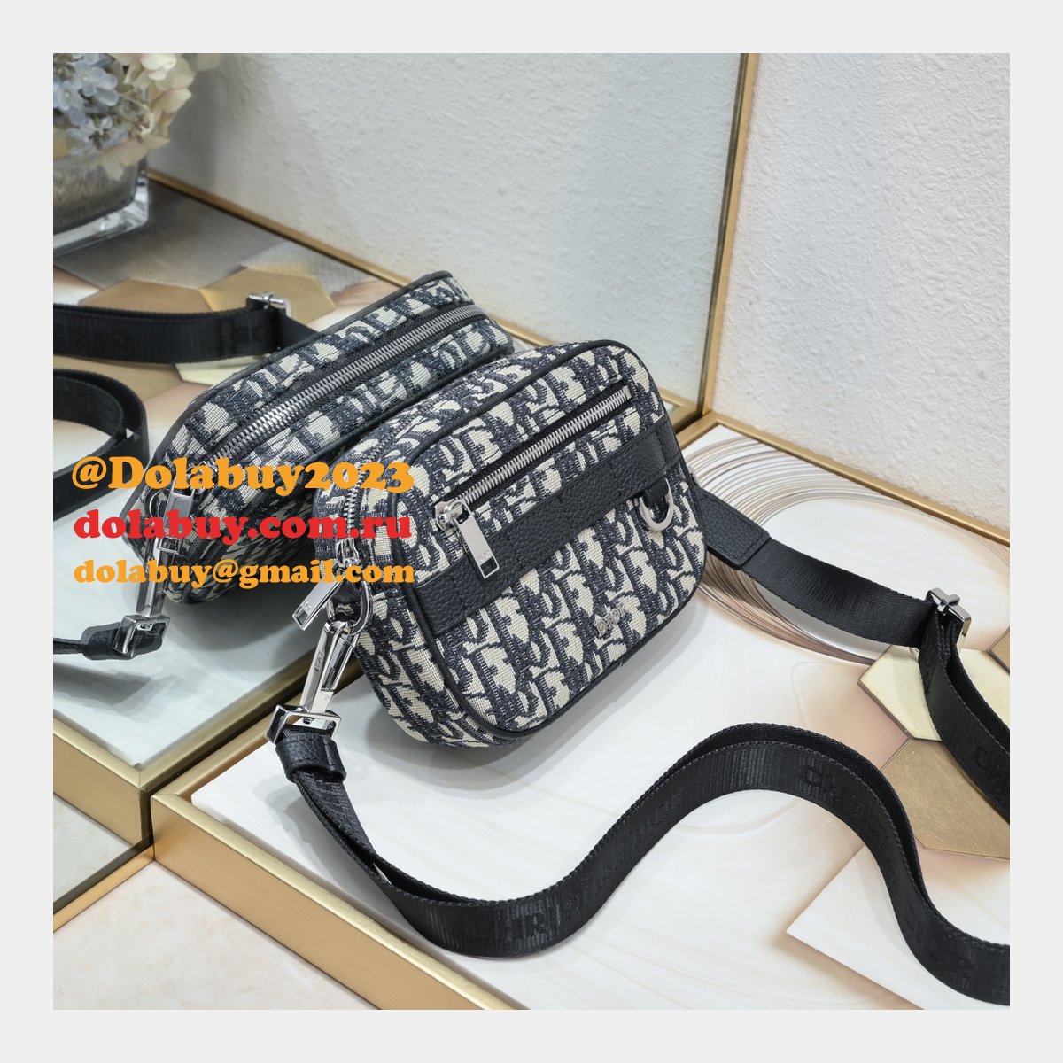 Cheap 1:1 Mirror CHRISTIAN DIOR Safari messenger bag