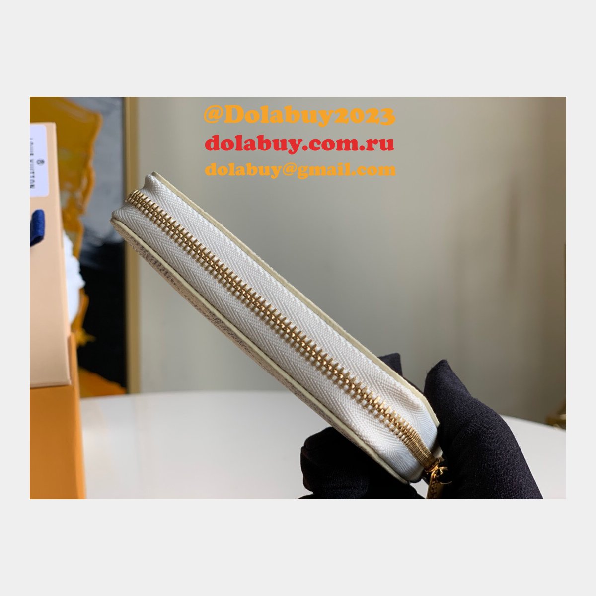 Louis Vuitton Replica N63069 Zippy Coin Purse Damier Azur Canvas