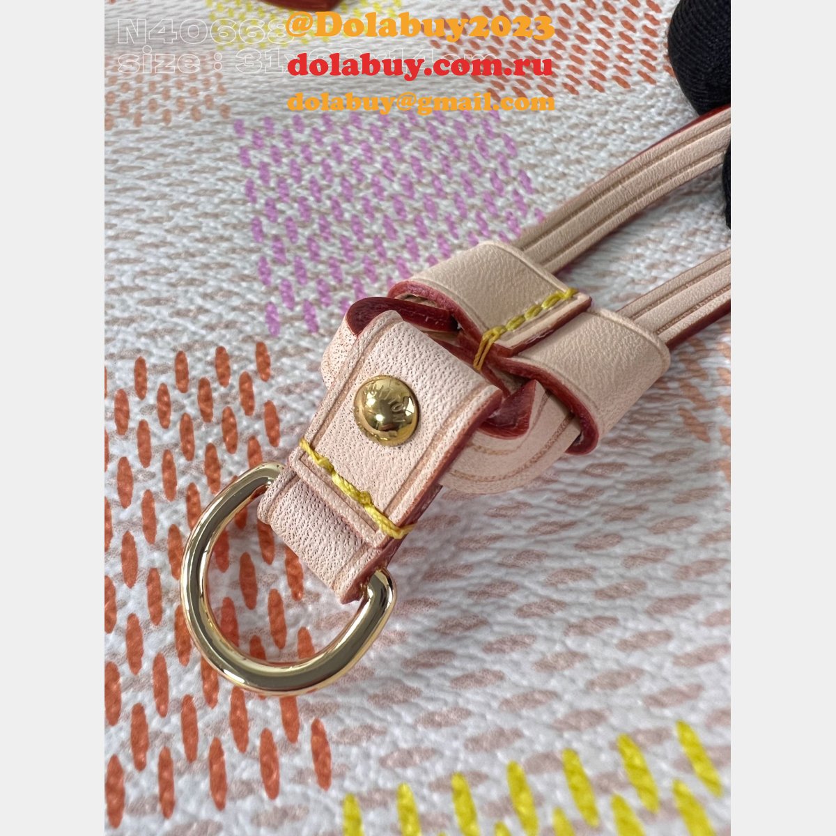 Perfect LOUIS VUITTON Damier Giant neverfull MM HANDBAG