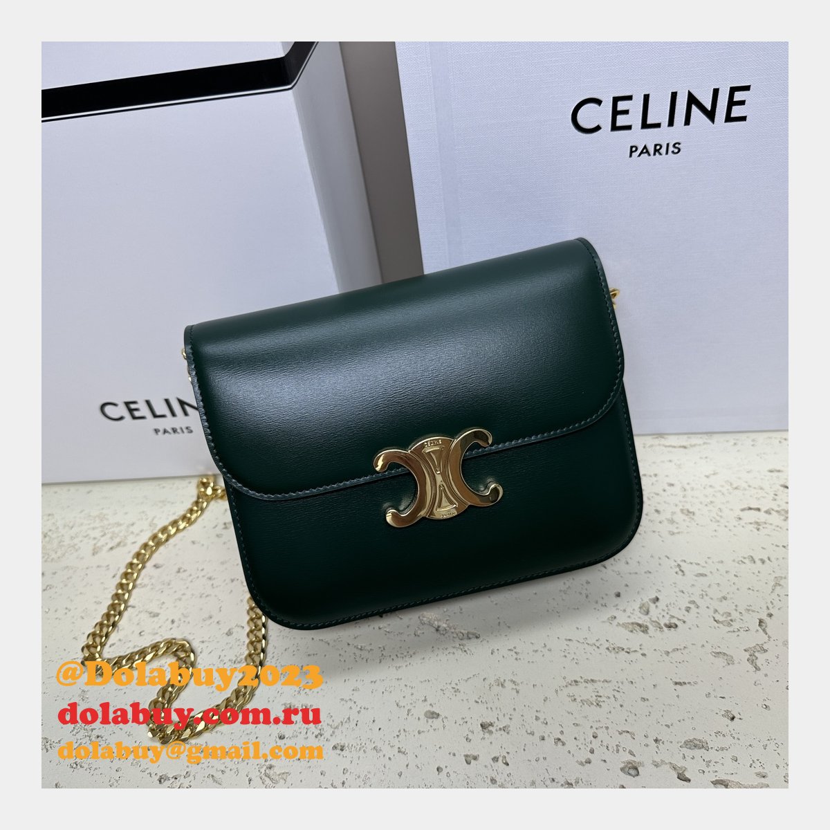 Designer Teen Triomphe Shiny 113583 Amazone Celine Replica Bag