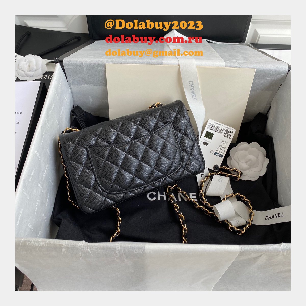 High Quality CC CF 20CM Flap classic flap Black bag