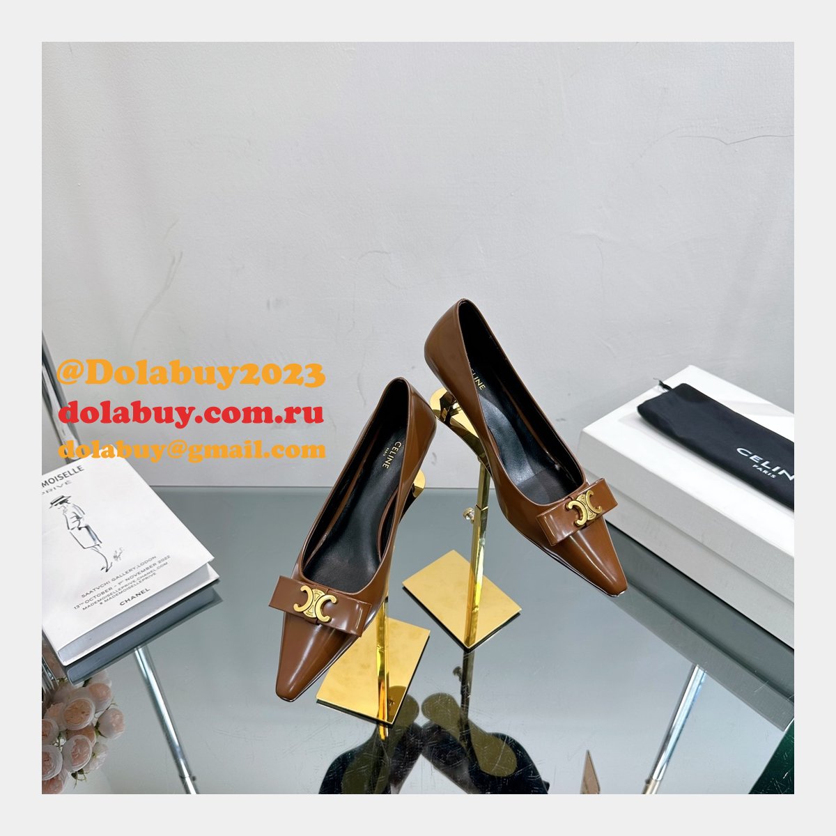 High Quality Replica Luxury Design Celine Heel 5cm Shoes