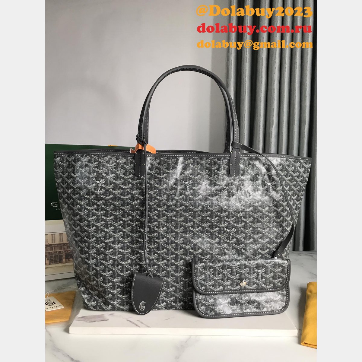 Saint Louis Goyard 020184 020144 Tote Buy Goyardine Fake Bags