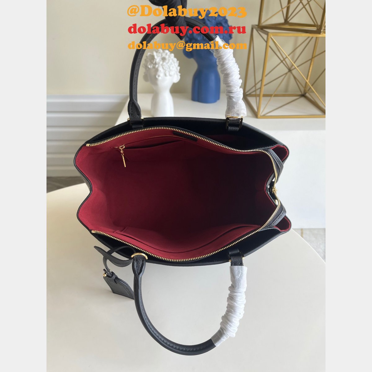 Best Replica Quality Louis Vuitton Grand Palais Monogram Empreinte Leather M45811 Black