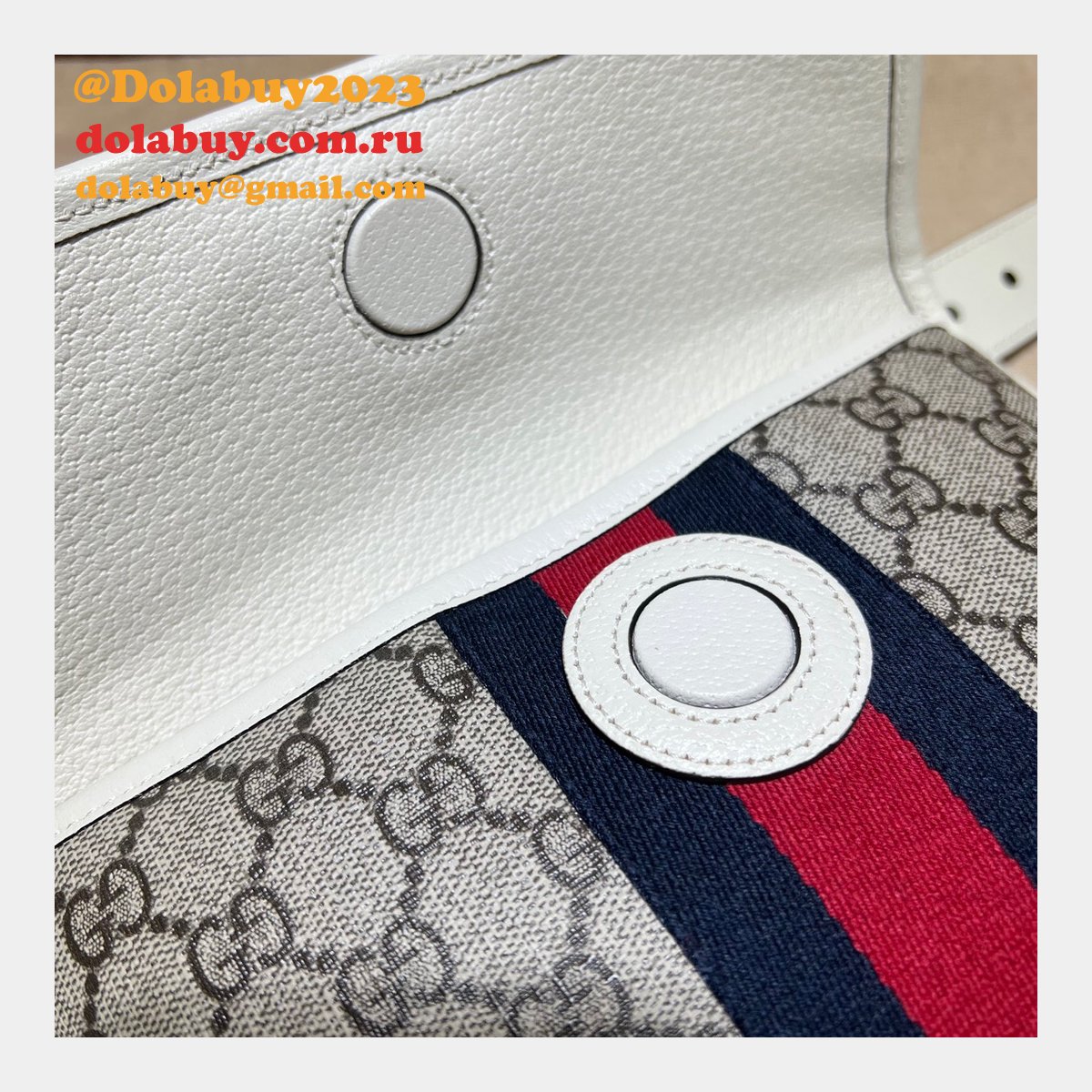 Best Quality Gucci Replica Ophidia belt bag 674081 GG supreme canvas