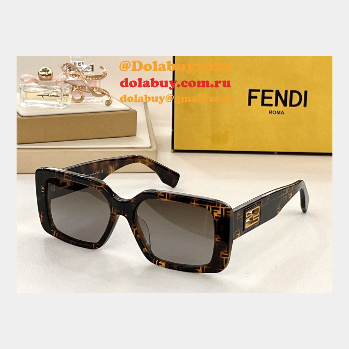 F**di inspired original fd50072l /40128i high quality replica sunglasses