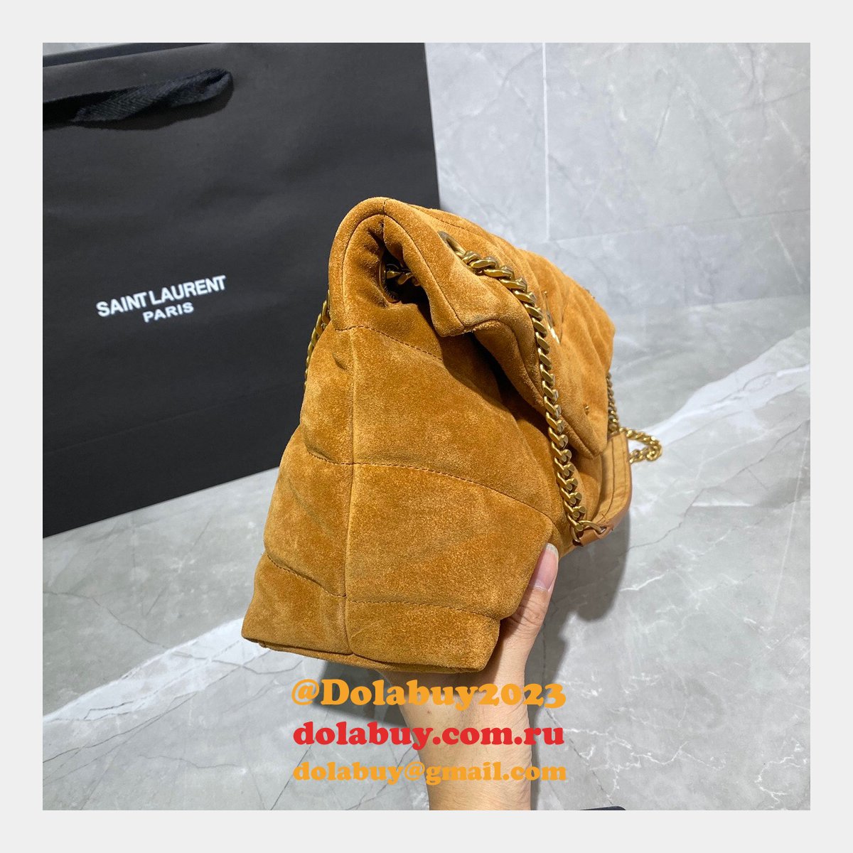 YSL Cheap Loulou Puffer Shoulder Bag 29CM