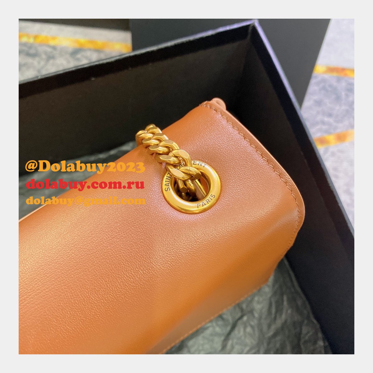 Fashion SAINT LAURENT KATE REVERSIBLE MEDIUM BAG 553804