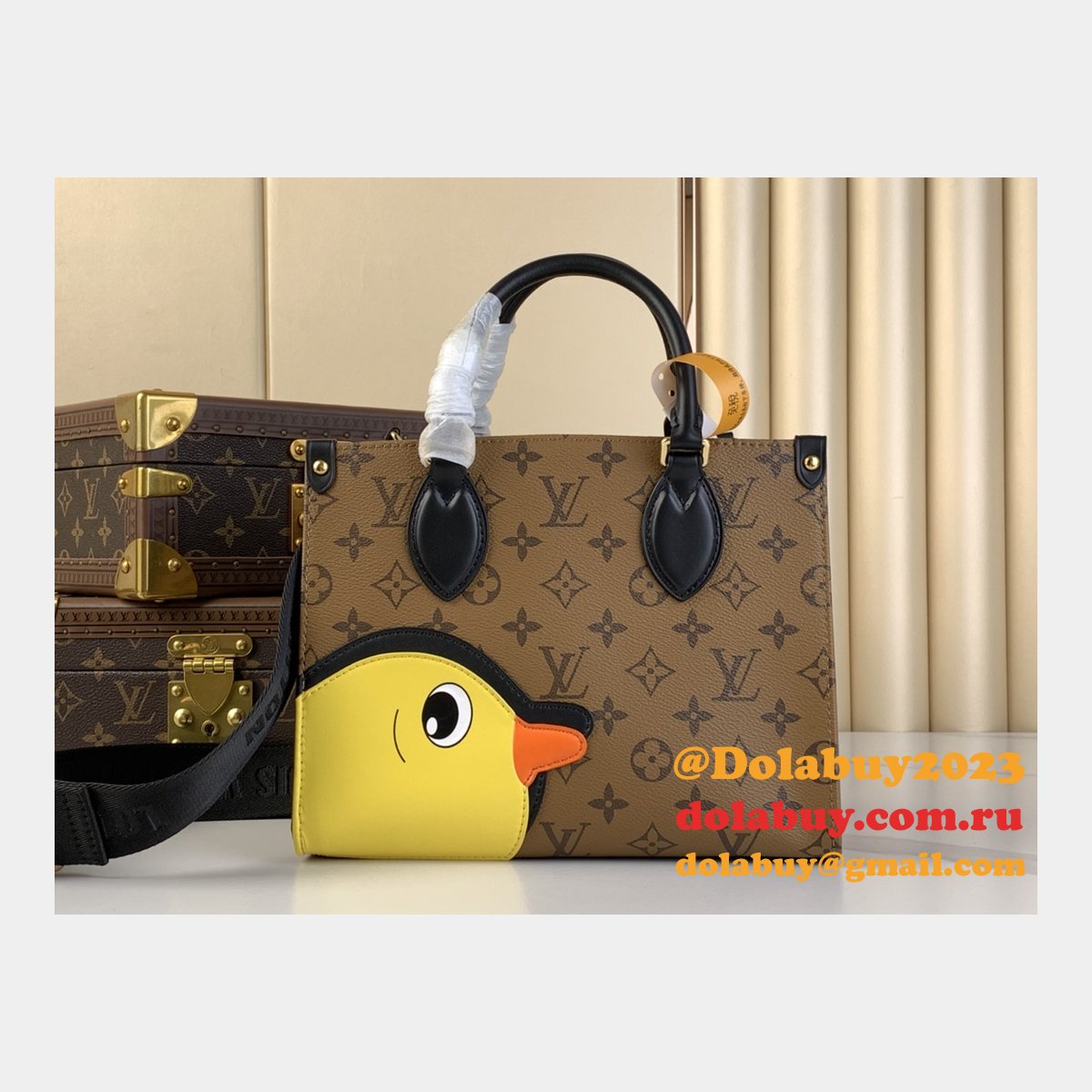 Perfect Louis Vuitton Inspired M47199 Shop OnTheGo Bag