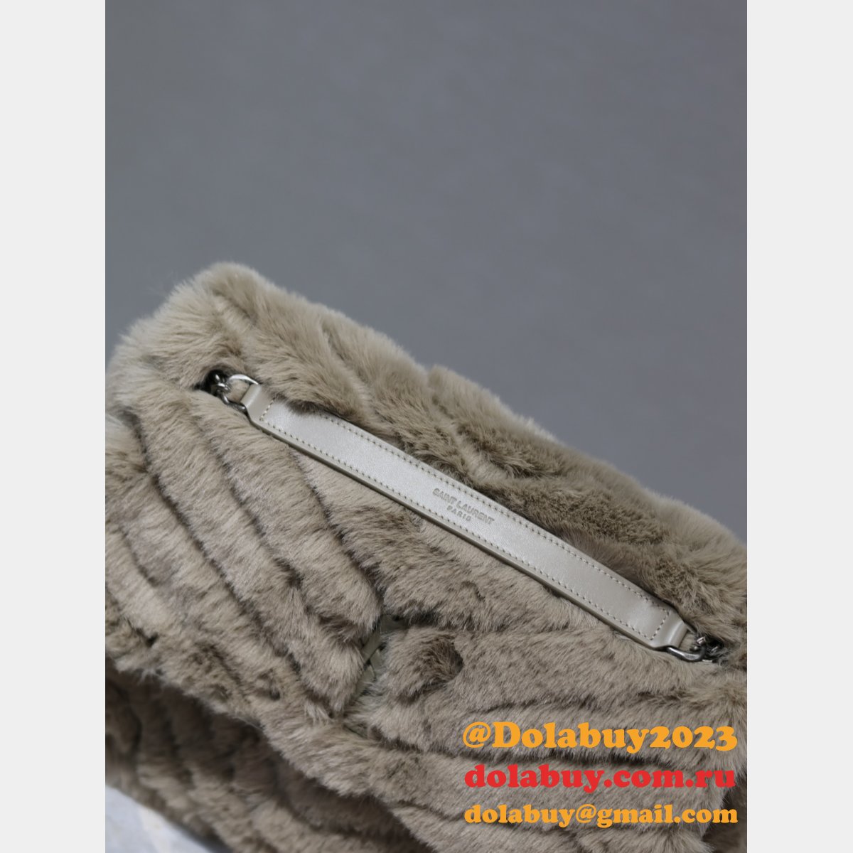 SAINT LAURENT NIKI YSL DESIGNER rabbit fur 498894 BAG