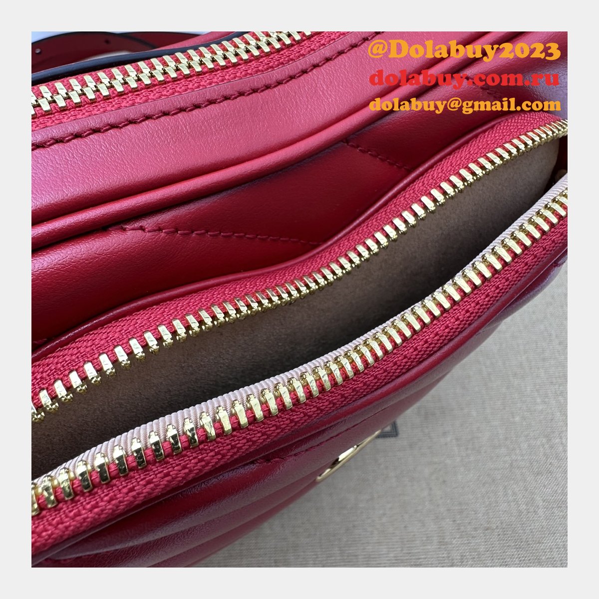 Top Quality GG MARMONT 751628 Heart matelasse BAG