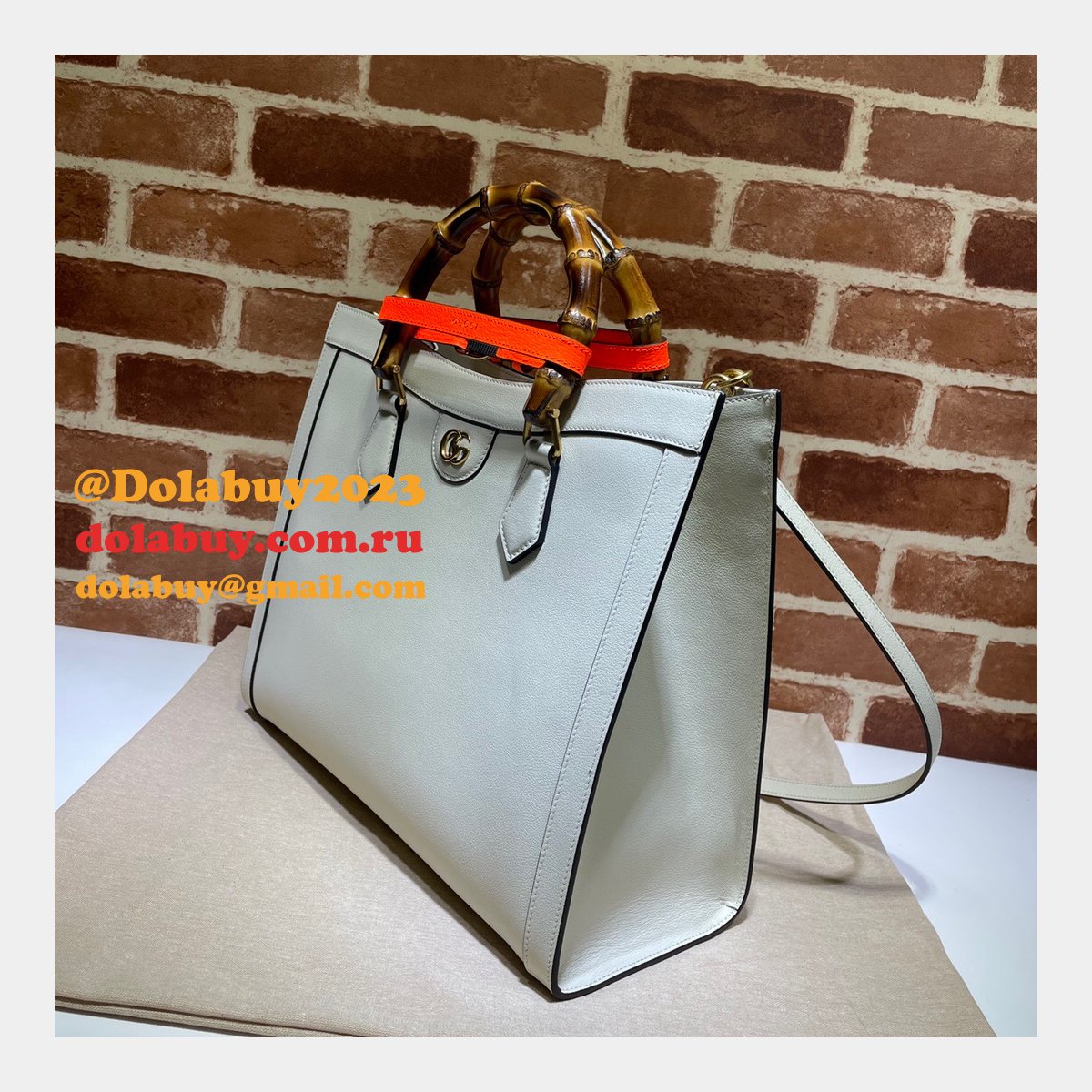 G*u*i best quality designer replica diana medium tote leather bag