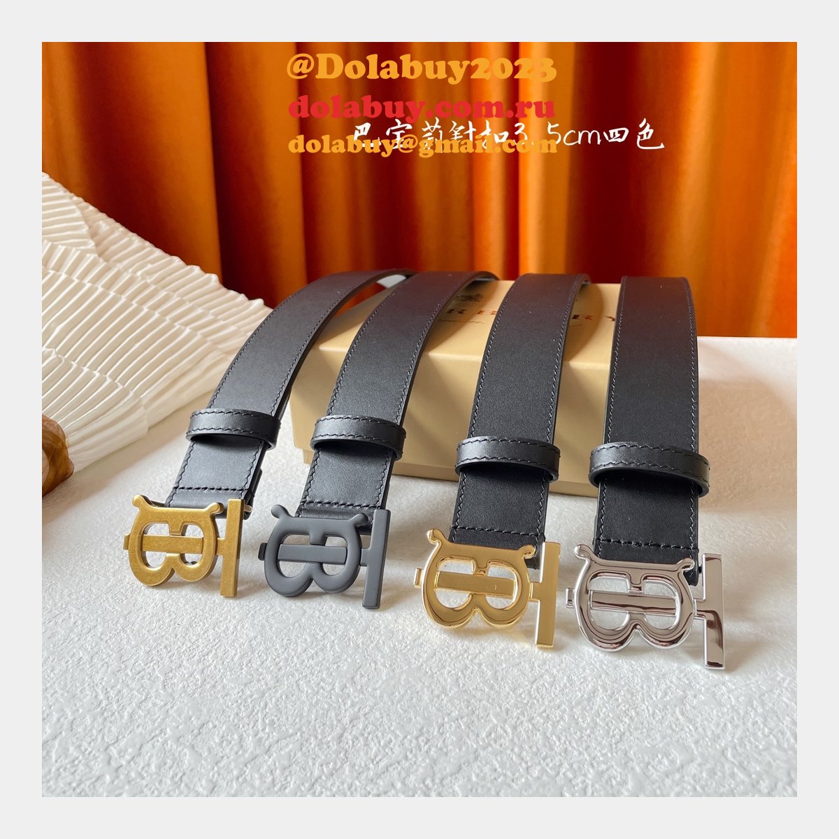 Replica Best Burberry Belt 35MM For Sale