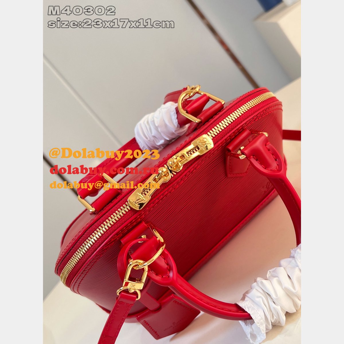 Louis Vuitton Alma Top Quality Epi Leather M40302 Red Bag