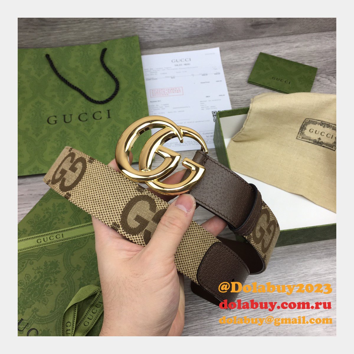shop 1:1 image mirror G*u*i 3.8cm belts replica bags